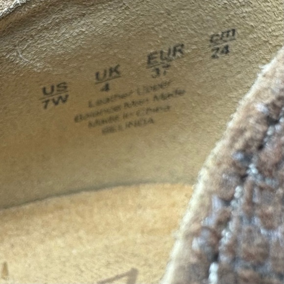 Naturalizer Belinda Leather Metallic Snake Slip On Bootie size 7W - Picture 10 of 10